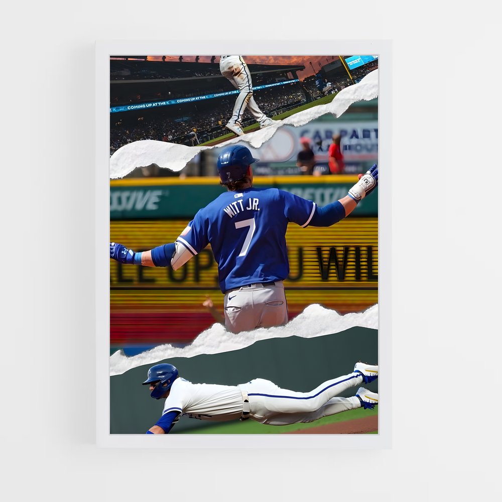 Poster Glissade Vers la Victoire – affiche Baseball (vue 3)